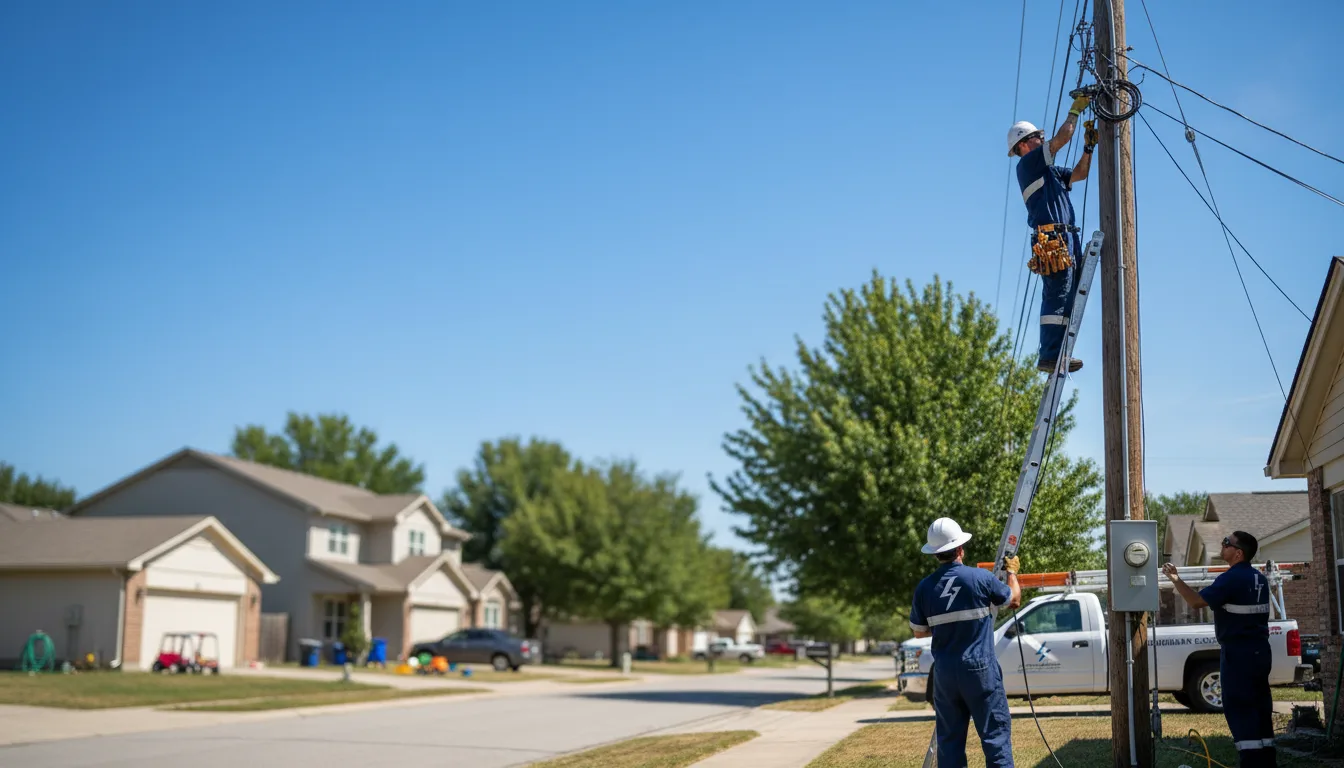 Residential electrician providing installation services in Whiteface, TX